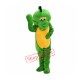 Cute Christmas Green Dinosaur Mascot Costume