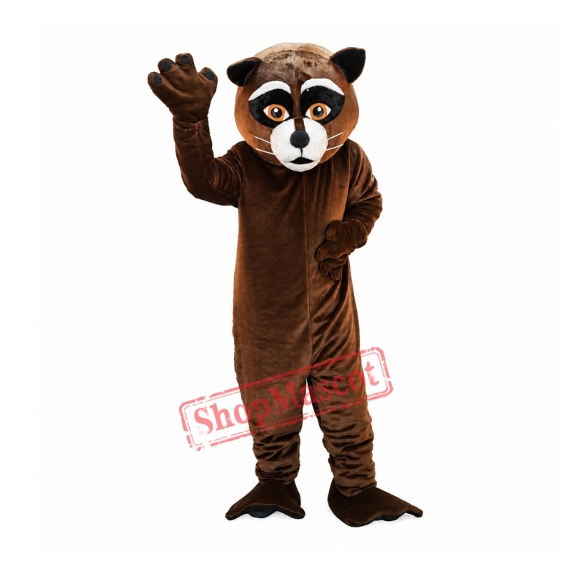 Brown Raccoon Lightweight Mascot Costume