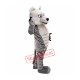 Grey Power Wolf Mascot Costume