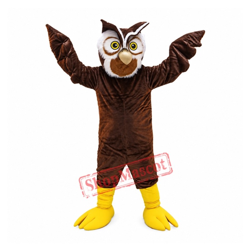 Brown Owl Mascot Costume