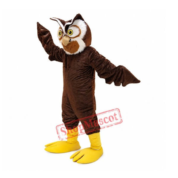 Brown Owl Mascot Costume