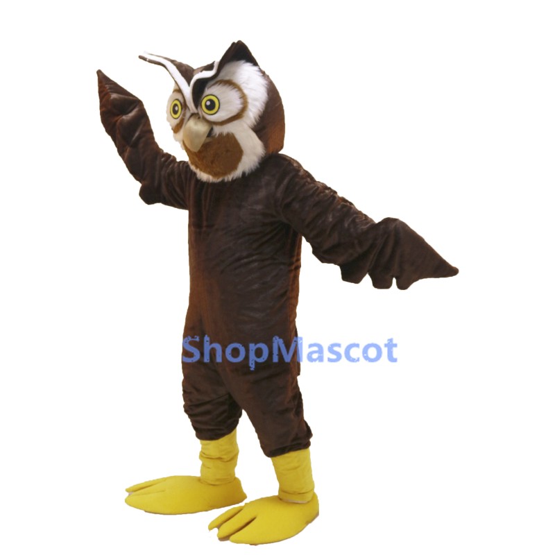 Brown Owl Mascot Costume