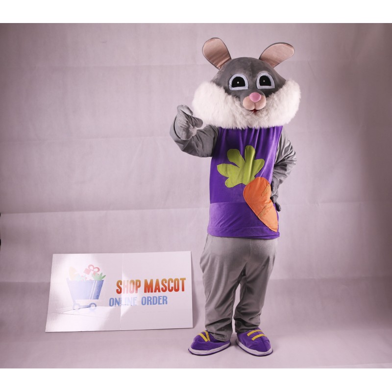 Easter Rabbit Plush Adult Mascot Costume Free Shipping