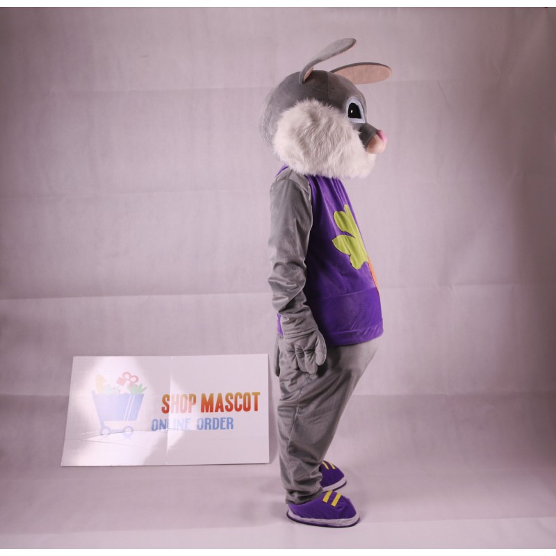 Easter Rabbit Plush Adult Mascot Costume Free Shipping