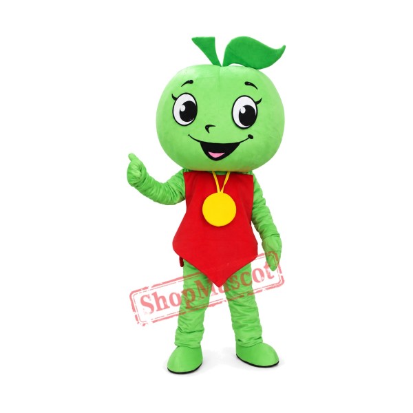 Green Apple Mascot Costume