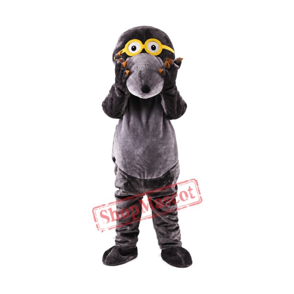 Glasses Mole Mascot Costume
