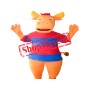 Orange Moose Mascot Costume