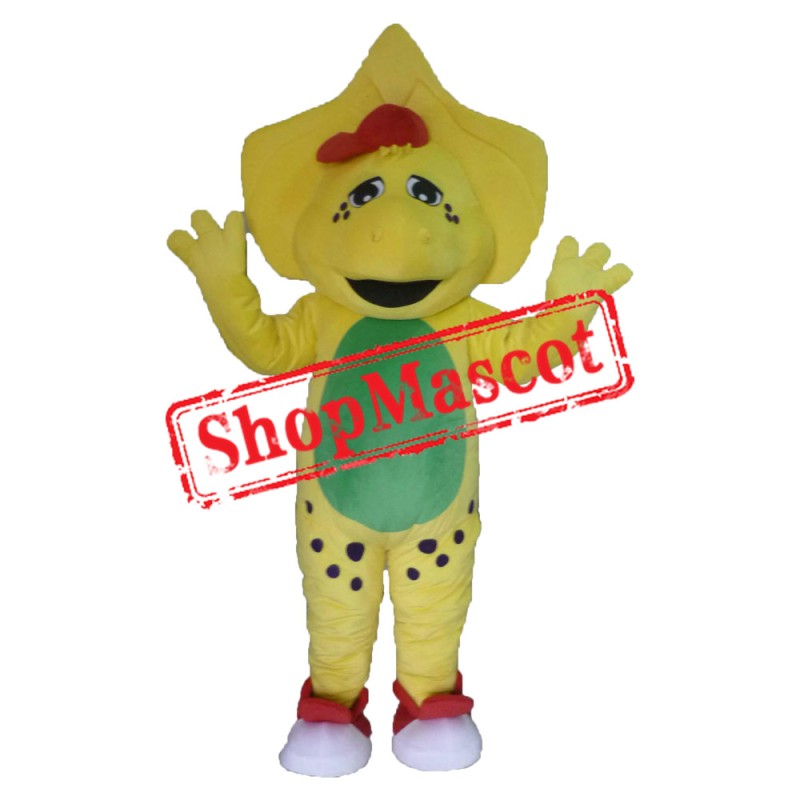 Yellow  Protoceratops Mascot Costume