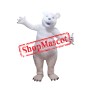 White Polar Bear Mascot Costume