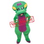 Green Triceratops Mascot Costume