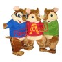 Blue Chipmunk Mascot Costume