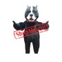 Black Pitbull Mascot Costume