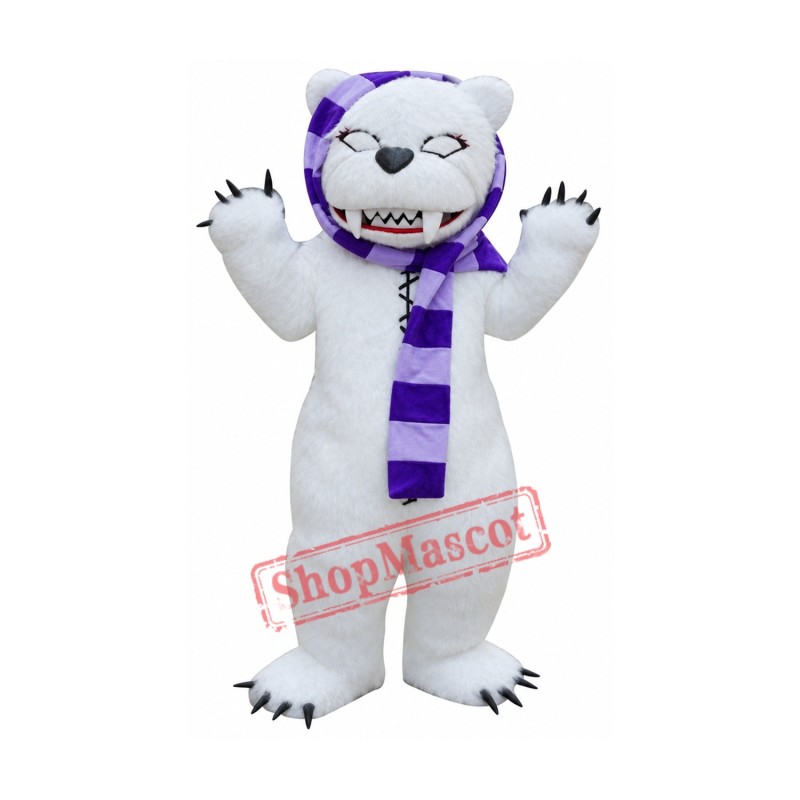White Beggar Bear Mascot Costumes Free Shipping White Beggar Bear Mascot Costumes Free Shipping