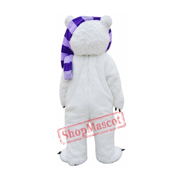 White Beggar Bear Mascot Costumes Free Shipping