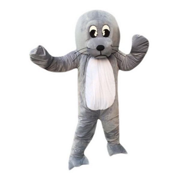 Grey Sea Lion Mascot Costume