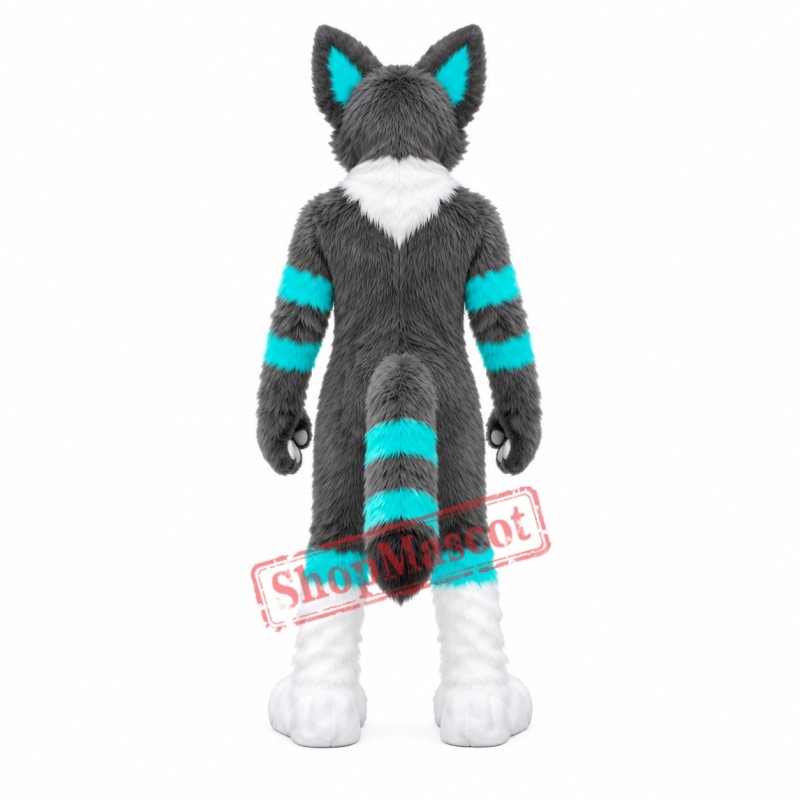 Gray & Blue Husky Mascot Costume Free Shipping Gray & Blue Husky Mascot Costume Free Shipping