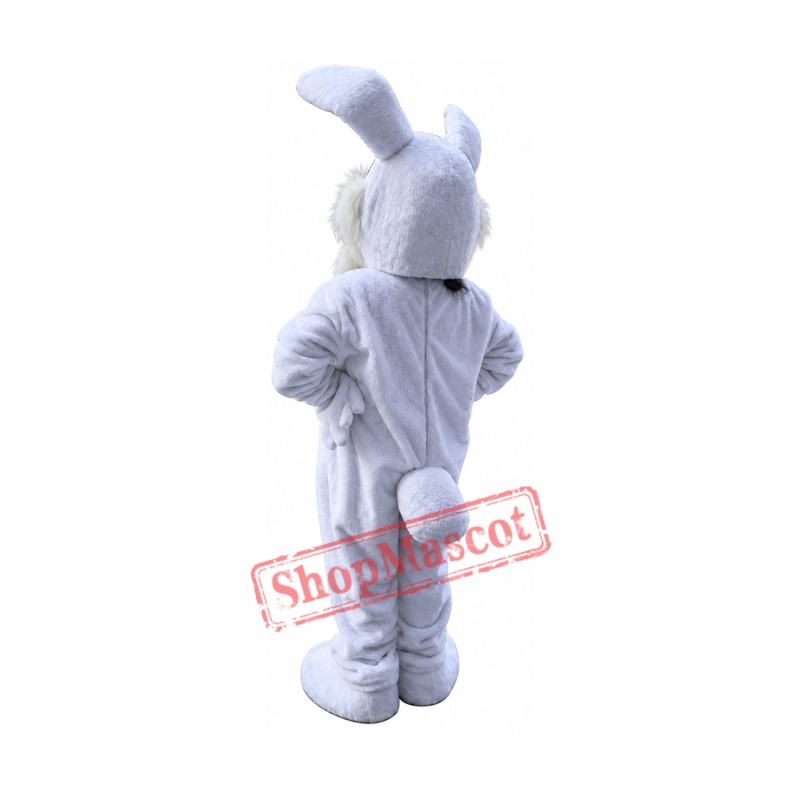 White Easter Bunny Mascot Costume Free Shipping White Easter Bunny Mascot Costume Free Shipping