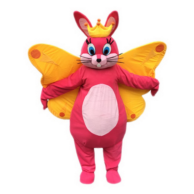 Butterfly Bunny Mascot Costume Free Shipping