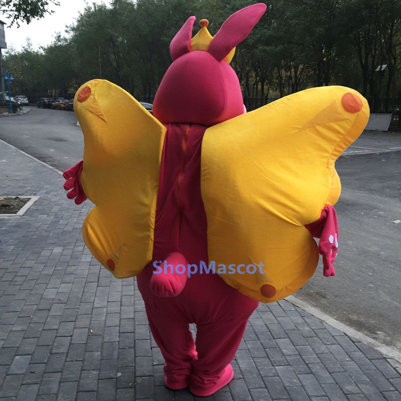 Butterfly Bunny Mascot Costume Free Shipping