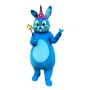 Blue Bunny Rabbit Mascot Costume Free Shipping