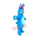 Blue Bunny Rabbit Mascot Costume Free Shipping