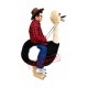 Riding an Ostrich Man Mascot Costume Free Shipping Riding an Ostrich Man Mascot Costume Free Shipping