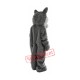 Cute Gray Wolf Long Wool Mascot Costume Cute Gray Wolf Long Wool Mascot Costume