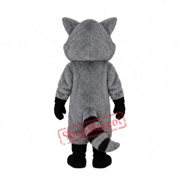 Cute Gray Raccoon Mascot Costume Cute Gray Raccoon Mascot Costume