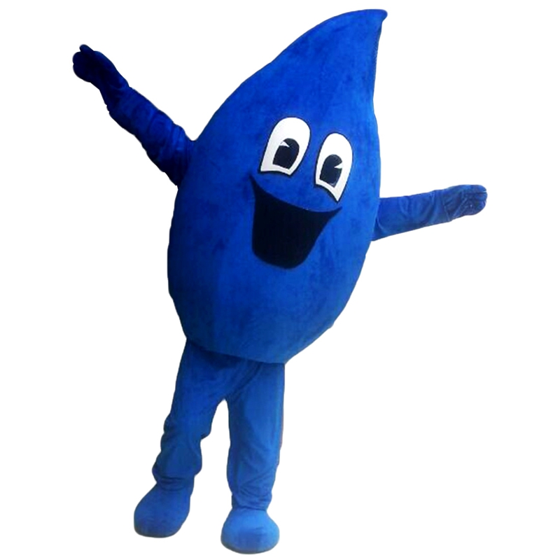  Blue Water Droplets Mascot Costume Free Shipping