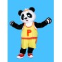 Yellow T shirt Panda Mascot Costume