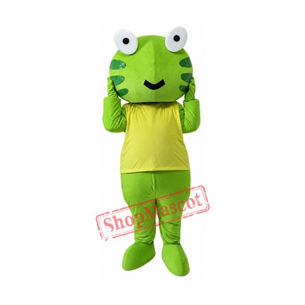 Green Frog Mascot Costume Free Shipping