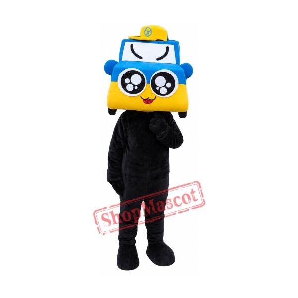 Taxi Car Mascot Costume Free Shipping