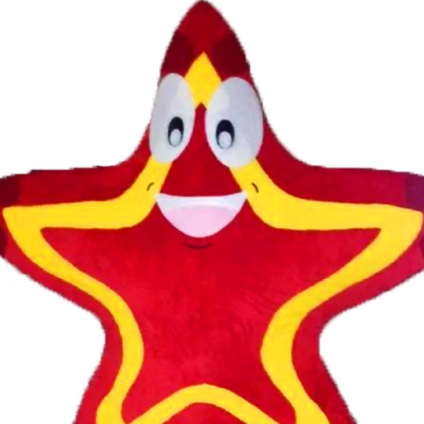 Red Star Mascot Costume Free Shipping