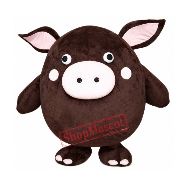 Brown Pig Mascot Costumes Free Shipping