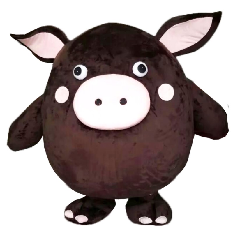 Brown Pig Mascot Costumes Free Shipping