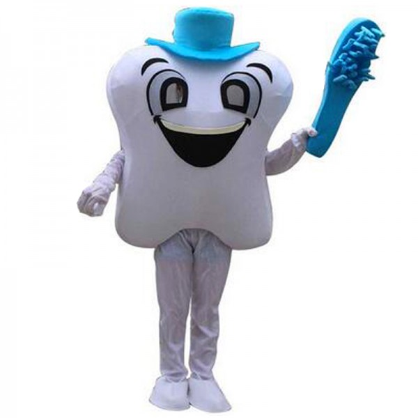 Teeth and Toothbrushes Mascot Costumes