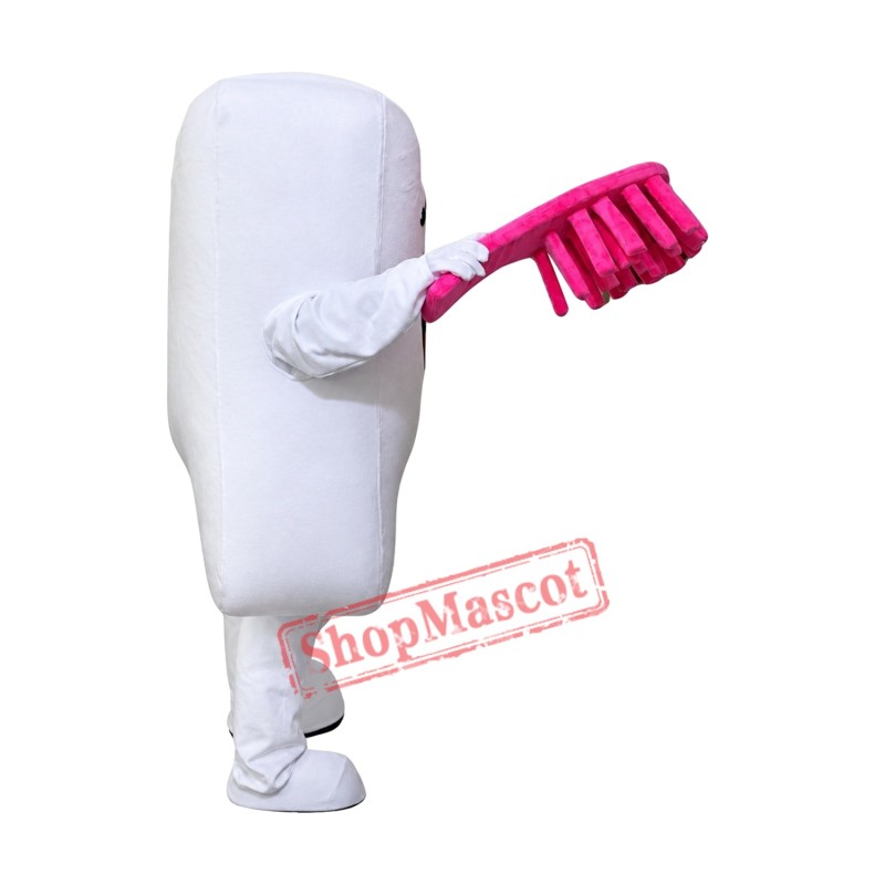 Red Teeth and Toothbrushes Mascot Costumes Red Teeth and Toothbrushes Mascot Costumes