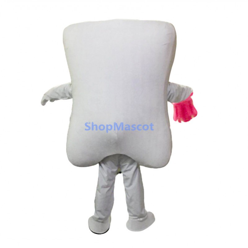 Red Teeth and Toothbrushes Mascot Costumes
