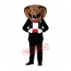 Gentleman Cobra Snake Mascot Costume Gentleman Cobra Snake Mascot Costume