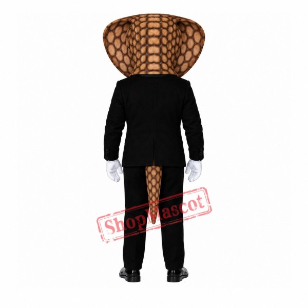 Gentleman Cobra Snake Mascot Costume Gentleman Cobra Snake Mascot Costume