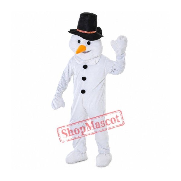 Cartoon Snowman Mascot Costume Cartoon Snowman Mascot Costume