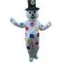 Colorful Petals Cartoon Snowman Mascot Costume