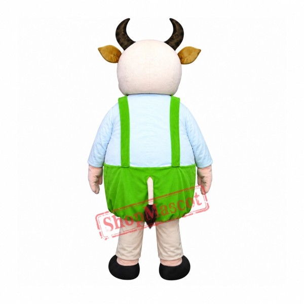 Fat Cow Fancy Cute Dad Cow Mascot Costume Fat Cow Fancy Cute Dad Cow Mascot Costume