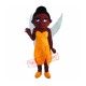 Professional Brown Hair Girl Mascot Costume Professional Brown Hair Girl Mascot Costume