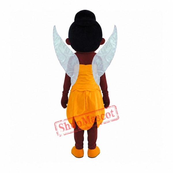 Professional Brown Hair Girl Mascot Costume Professional Brown Hair Girl Mascot Costume