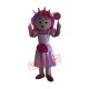 Princess Girl Mascot Costume Pink Dress Mascot Costume