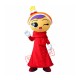 Doll Girl Red Dress Girl Mascot Costume