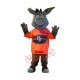 Cute Grey Donkey Mascot Costume Cute Grey Donkey Mascot Costume