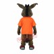 Cute Grey Donkey Mascot Costume Cute Grey Donkey Mascot Costume