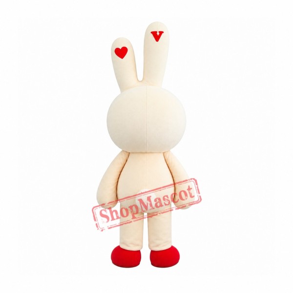 Yellow Cute Easter Bunny Bug Rabbit Mascot Costume Yellow Cute Easter Bunny Bug Rabbit Mascot Costume
